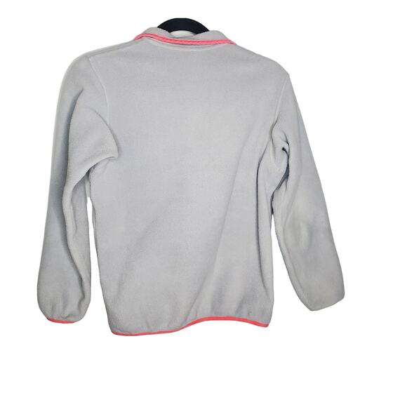 Patagonia Synchilla Snap T Pull Over Jacket Grey Fleece Pink Trim Kids 14 XL - Picture 8 of 12